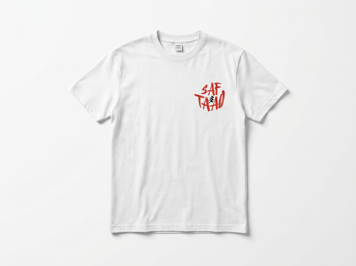 Front view of the Saf Taao Drop 01 t-shirt